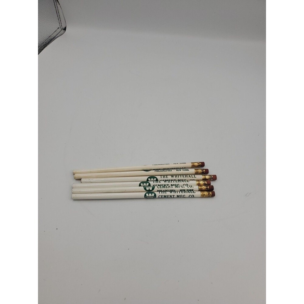 Vintage Lot of 7 The Whitehall Cement & National Portland Cement Co Pencils